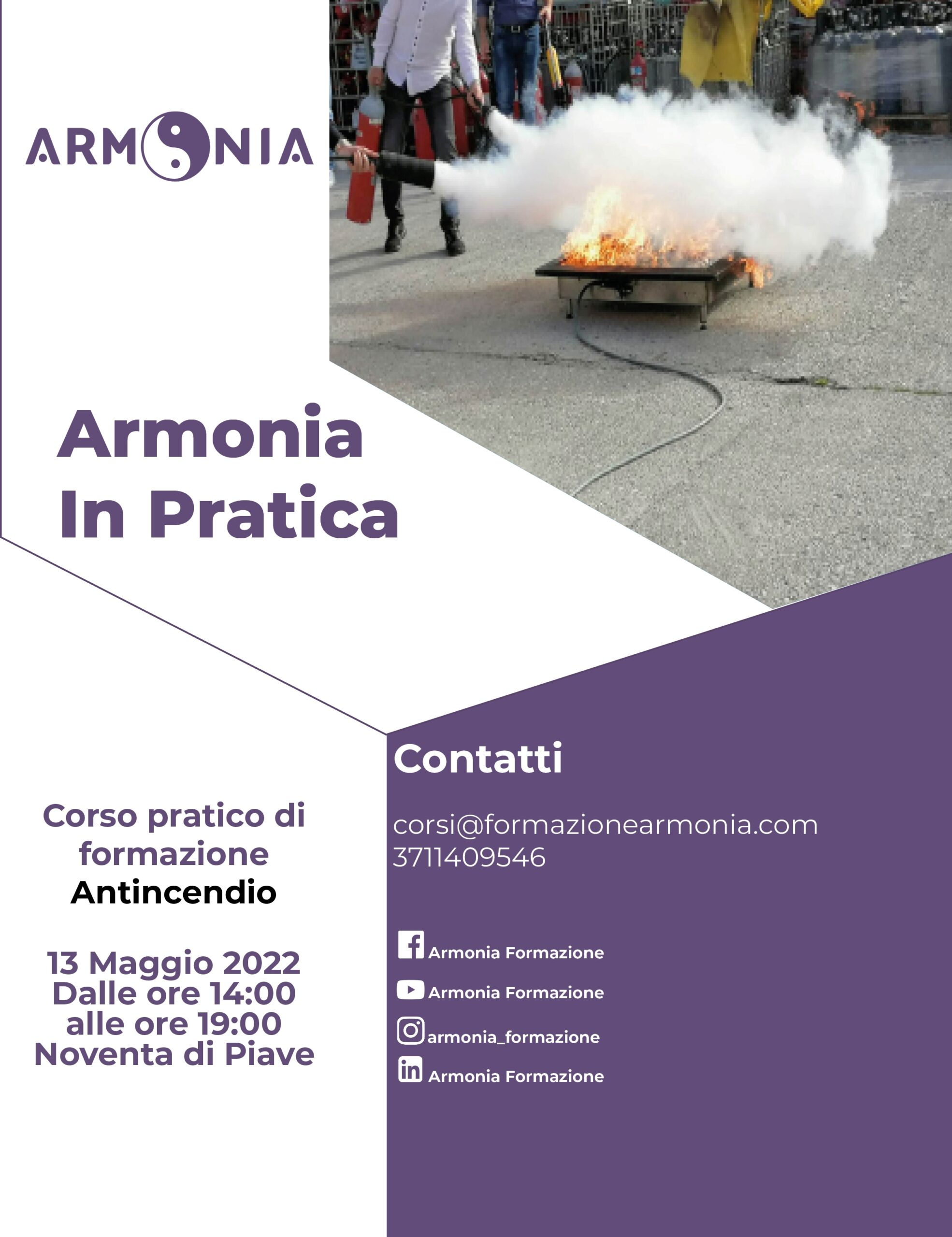 volantino formazione armonia antincendio