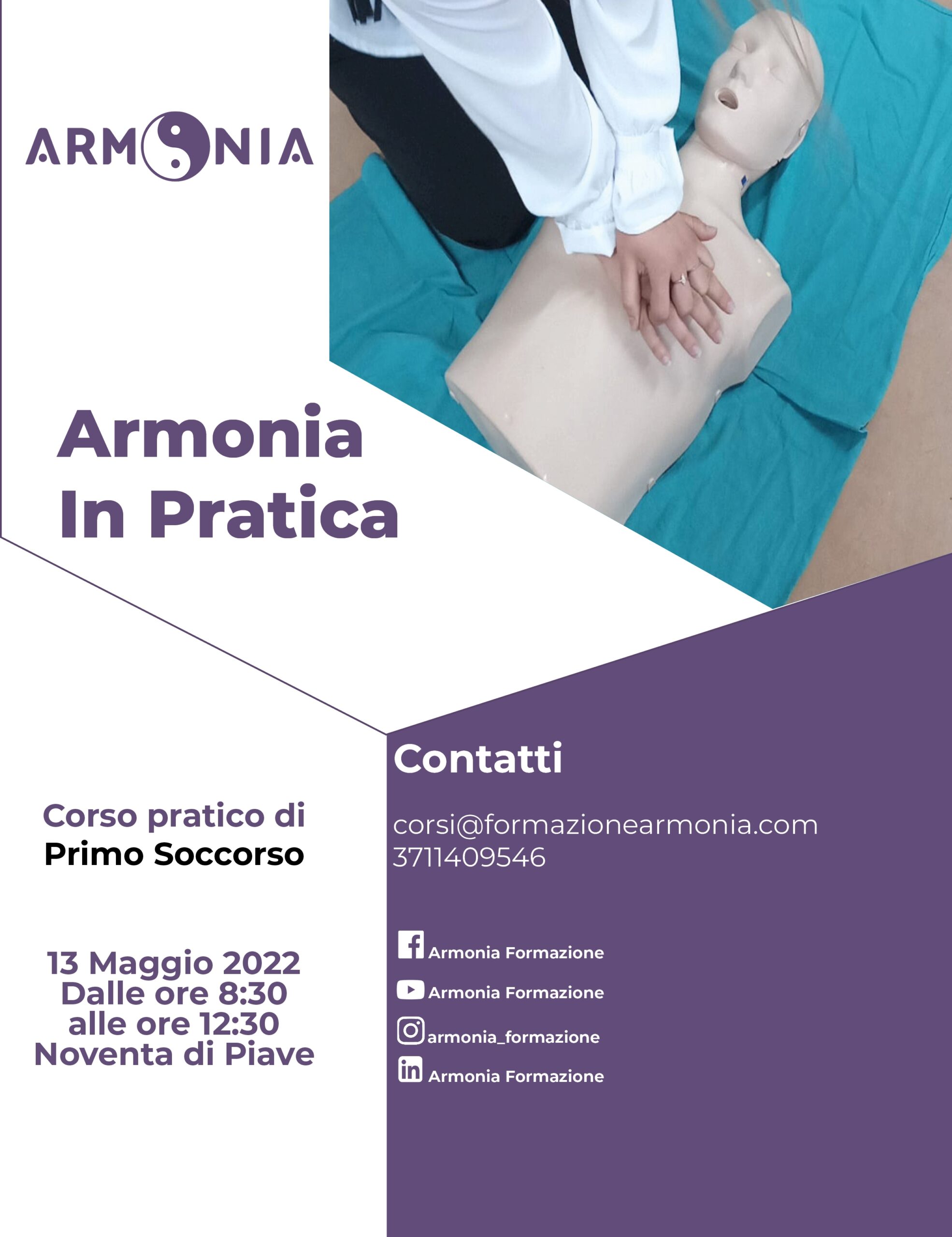 volantino formazione armonia primo soccorso