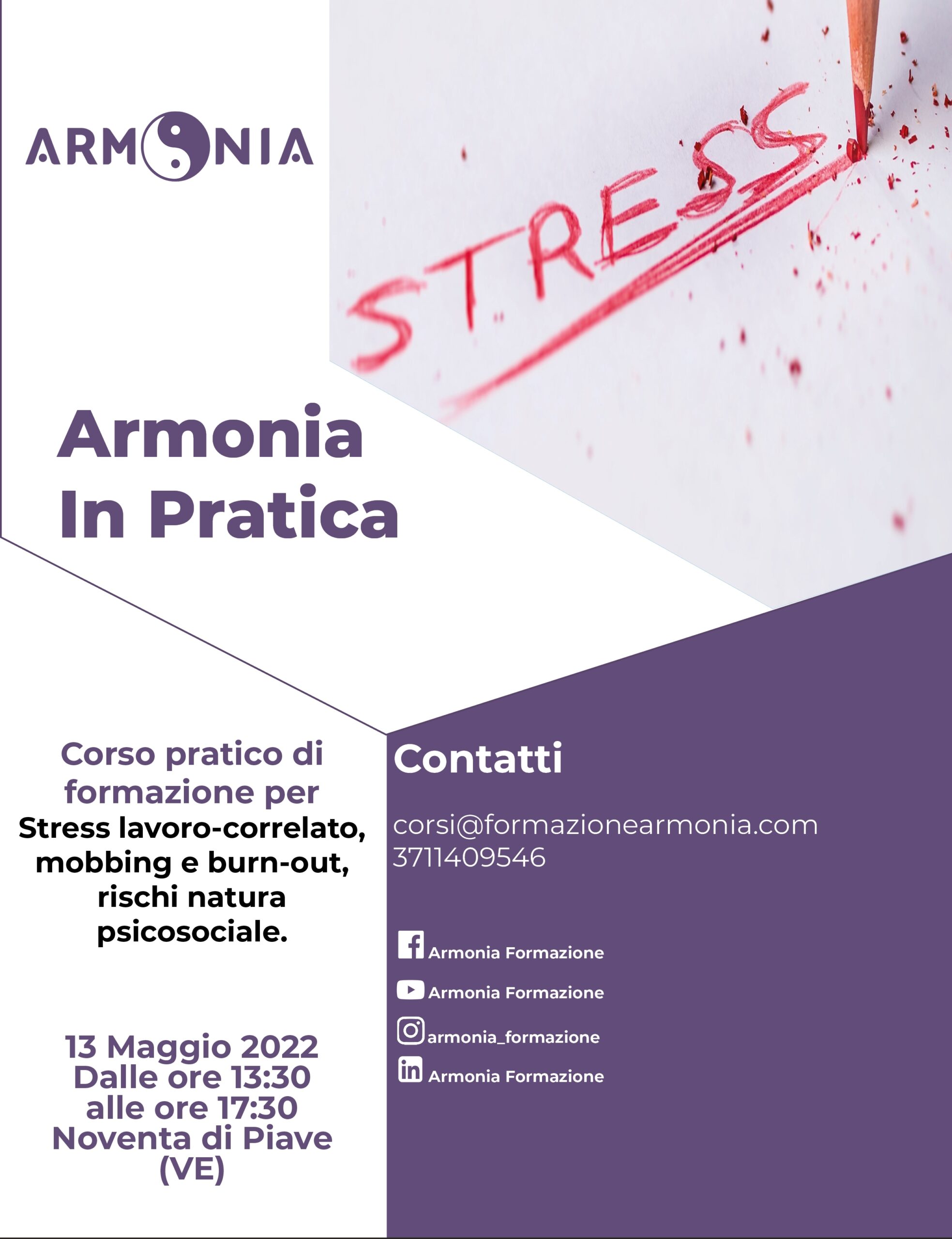 volantino formazione armonia stress